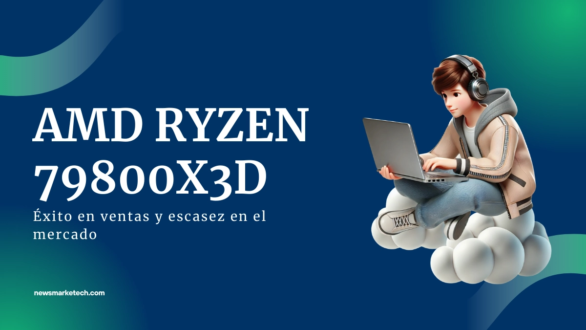 AMD Ryzen 79800X3D Éxito en Ventas y Escasez en el Mercado Global